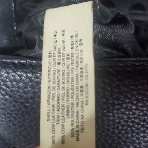 Kate Spade New York Small Cross Body Purse Black Peddled Cow Leather Gold Logo - Picture 7 of 9